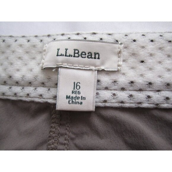 Women's LL Bean Nylon Outdoor Activity Pants Sz 16 Reg (WP298) - Picture 2 of 10